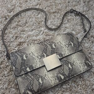 Zara Snakeskin Pattern Crossbody Bag